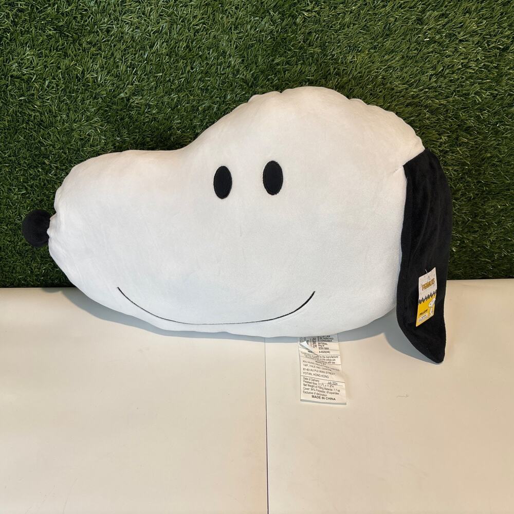 Peanuts Snoopy Kcare 18" Plush Soft Cuddly Pillow NEW NWT